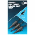 Clips Plumb Piedut Nash Speed Ezi Drop Lead Clip Silt + Vartej cu Agrafa Rapida, 8buc/pac