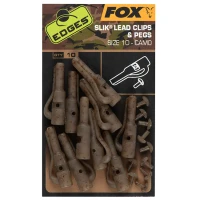 Clips Plumb Pierdut + Pin Fox Edges Camo Slik Lead Clip & Pegs Nr.10