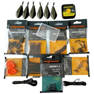 Cutie cu accesorii crap orange carp helicopter 113, 91 accesorii