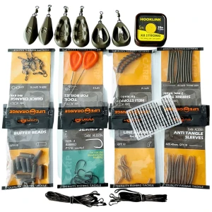 Cutie cu accesorii crap orange carp helicopter universal 91 accesorii