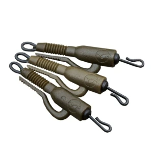 Kit Korda Clips + Vartej Rapid Pentru Plumb Pierdut Hybrid Lead Clip Qc 8buc/plic Weed/silt