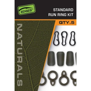 Kit Monturi Culisante Fox Edges Naturals Standard Run Rig Kit, 3x5buc/pac
