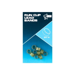 Nash Run Clip Lead Band, Silt, 10buc/plic