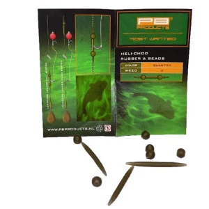 Pb Heli-chod Rubber Beads Weed