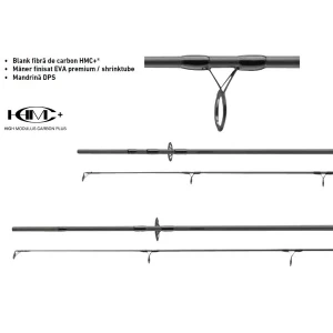 Lanseta Daiwa Black Widow Xt Stalker Carp 3.060m, 365g / 3.5lbs, 2seg