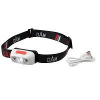Lanterna Frontala cu senzor DAM, 3W LED, 1000 mAh, 3 trepte intensitate, banda elastica ajustabila, 60g