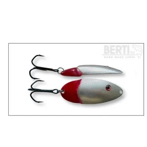 Lingura Oscilanta Bertilure Lucky Redtail Xxl Silver Amprenta Patrate 7.8 Cm 13 Grame