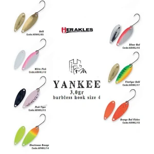 Lingurita Oscilanta Colmic Herakles Trout Area Yankee 3gr Orange Red Flakes