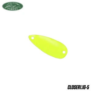Lingurita Oscilanta Forest Closer Culoare Fluorescent Yellow 1.7cm 1.1g