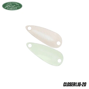 Lingurita Oscilanta Forest Closer Culoare Green Glow/pink Glow 1.7cm 1.1g