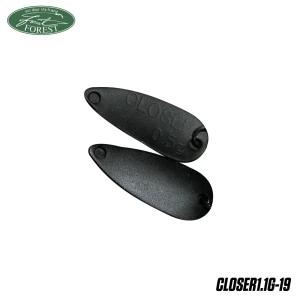 Lingurita Oscilanta Forest Closer Culoare Matte Black 1.7cm 1.1g