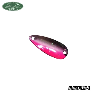 Lingurita Oscilanta Forest Closer Culoare Pink Silver 1.7cm 1.1g