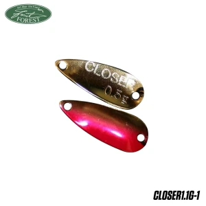 Lingurita Oscilanta Forest Closer Culoare Red Gold 1.7cm 1.1g