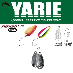 Lingurita Oscilanta Yarie 704 Ringo Midi V2 Naive Silver 1.5g