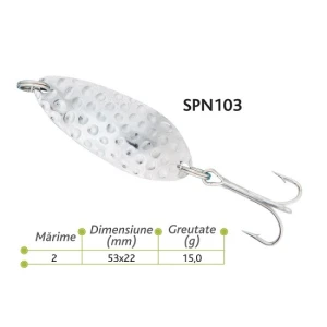 Lingura Oscilanta Baracuda Spn103 15g