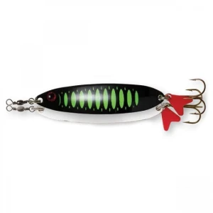 Oscilanta 24gr 80mm Dam Effzett Slim Standard Spoon Fluo Green Black Uv