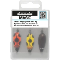 Set Oscilante Magic Trout Bug Spoon, 4g, 3buc/pac