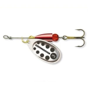 Lingurita Rotativa Cormoran Silver/black Nr.1/3g