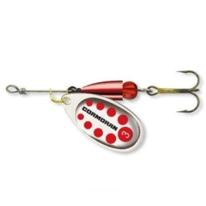 Lingurita Rotativa Cormoran Silver/red Nr.2/4g