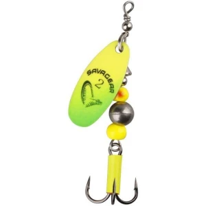 Lingurita Rotativa Savage Caviar Nr.2 Fluo Yellow Chart 6g