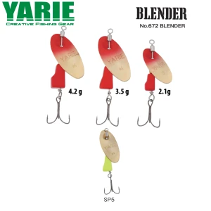 Lingurita Rotativa Yarie 672 Blender Sp5 Gold/lemon 2.1g
