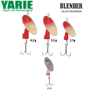 Lingurita Rotativa Yarie 672 Blender Sp9 Silver Pink 2.1g