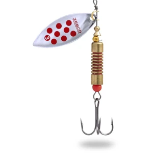 LINGURITA ZEBCO Trophy Z-River No. 4 SILVER/RED 15g LINGURITA ZEBCO Trophy Z-River No. 4 SILVER/RED 15g