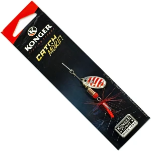 Lingura Rotativa KONGER Tarpon, 01 Red Stripes, No.3, 6g, 1buc/pac Lingura Rotativa KONGER Tarpon, 01 Red Stripes, No.3, 6g, 1buc/pac