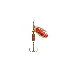 Lingurita Rotativa 4gr Dam Effzett Standard Gold Black Dot