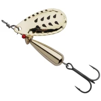Lingurita Rotativa ABU GARCIA Droppen LF, Culoare Gold/Black Marks, 5.3cm, 12g