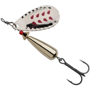 Lingurita Rotativa Abu Garcia Droppen Lf, Culoare Silver/red Marks, 4.6cm, 8g