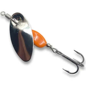 Lingurita Rotativa BERTI Axat Pro Nr.1, Nickel / Portocaliu, 3.7g Lingurita Rotativa BERTI Axat Pro Nr.1, Nickel / Portocaliu, 3.7g