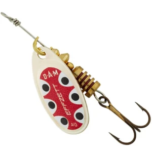 Lingurita Rotativa Dam Effzett Standard, Silver Black Dot, 6g