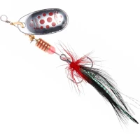 Lingurita Rotativa Mikado Blaster With Tassel 3, Silver / 10, 6g