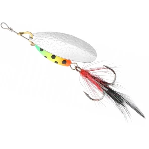 Lingurita Rotativa Mikado Spinner M-grub, Silver / Firetiger, Nr.2, 7g