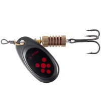 Lingurita Rotativa X-fish Dark Side, 9.5g, Nr.4, Nikel Black Orange, 1buc/pac