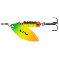 Lingurita Rotativa X-fish Rampage, 18g, Nr.4, Fire Tiger, 1buc/pac