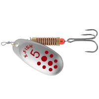 Lingurita Rotativa X-fish Spike, 14.5g, Nr.5, Silver, 1buc/pac