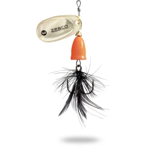 Lingurita Rotativa Zebco 10g Trophy Z-vibe & Fly No. 4 Orange Body/gold/black Fly Sinking