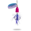 Lingurita Rotativa Zebco 4g Trophy Z-Vibe & Fly No. 1 pink body/silver rainbow/blue fly sinking