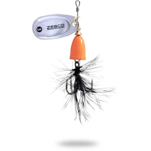 Lingurita Rotativa Zebco 8g Trophy Z-vibe & Fly No. 3 Orange Body/silver/black Fly Sinking