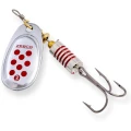 Lingurita Rotativa Zebco Trophy Z-Swirl Silver/Red Dots, Nr.4, 10g, Sinking