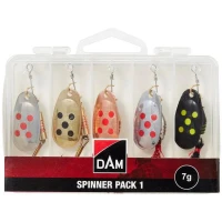 Lingurite Rotative Dam Spinner Pack, Color Mix, 7g, 5buc/pac