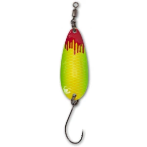 Oscilanta Magic Trout 2g 2.5cm Bloody Loony Spoon Galben/verde 1/buc