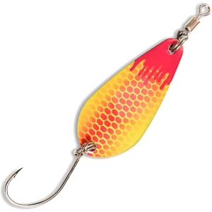 Oscilanta Magic Trout 2g 2.5cm Bloody Loony Spoon Red/yellow  1/buc