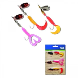 Set 3 Rotative Zebco Spinnerset Assortment Jig