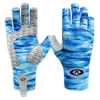 Manusi Flying Fisherman Sunbandit Pro Series Gloves Blue Water S-M