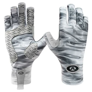 Manusi Flying Fisherman Sunbandit Pro Series Gloves Gray Water S-m