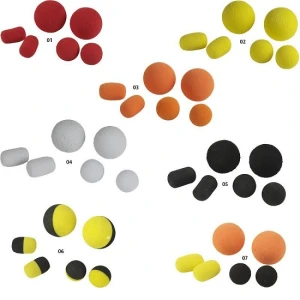 Pop Up Spuma Carp Spirit Flotanta Tic Tac Foam Baits 12buc/blister Negru&galben