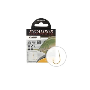 Carlige Legate Excalibur Carp Classic Gold Nr.6 10buc/plic
